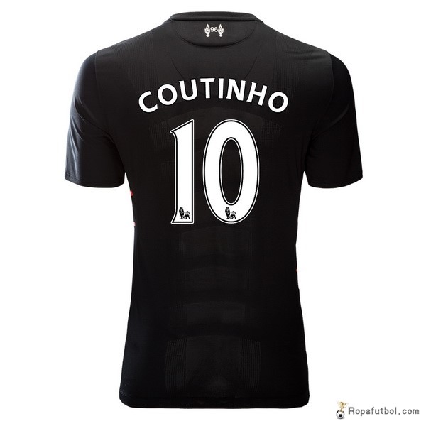 Camiseta Liverpool Replica Segunda Ropa Coutinho 2016/17 Negro